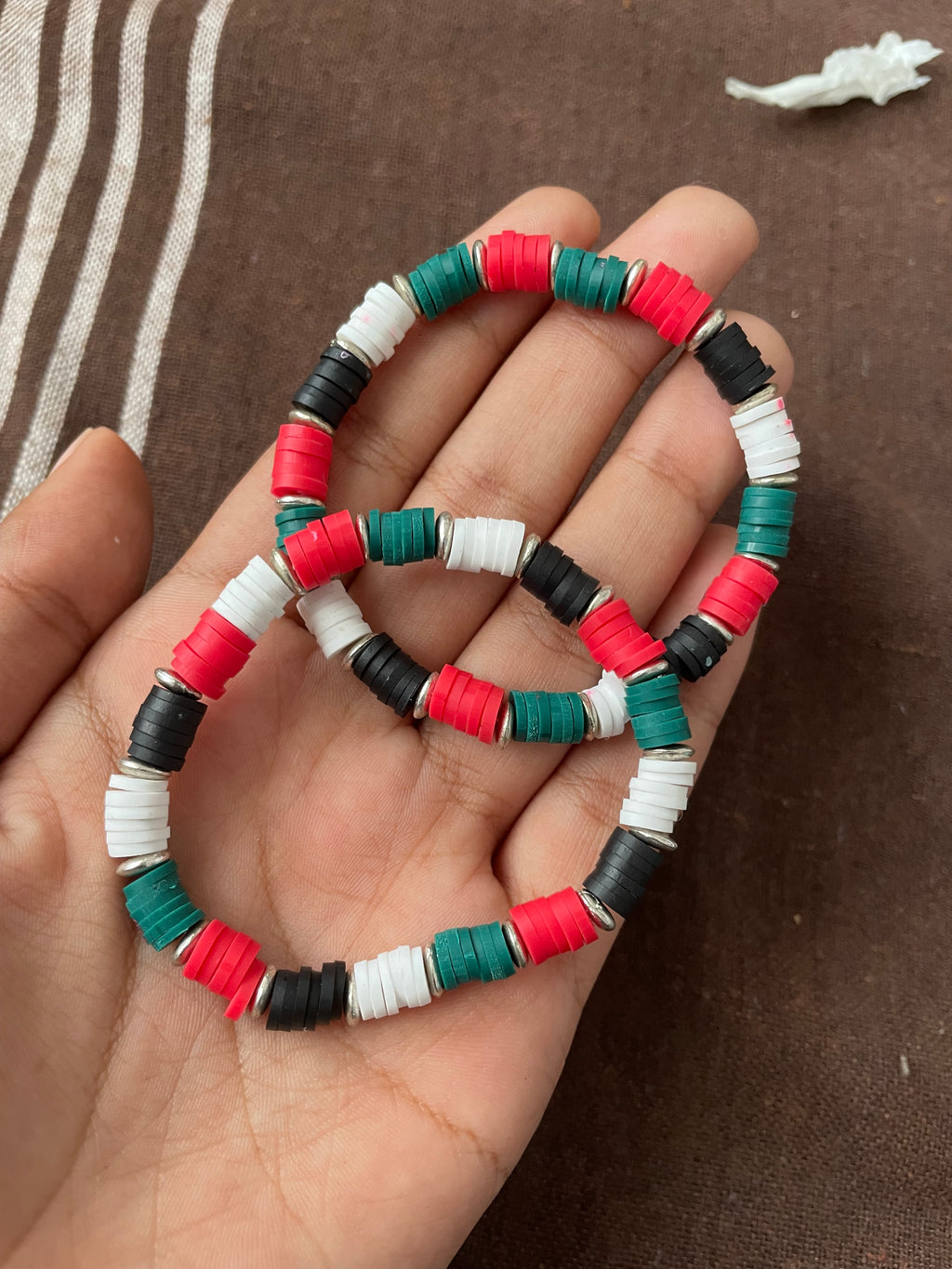 Palestine Clay Bead Bracelet