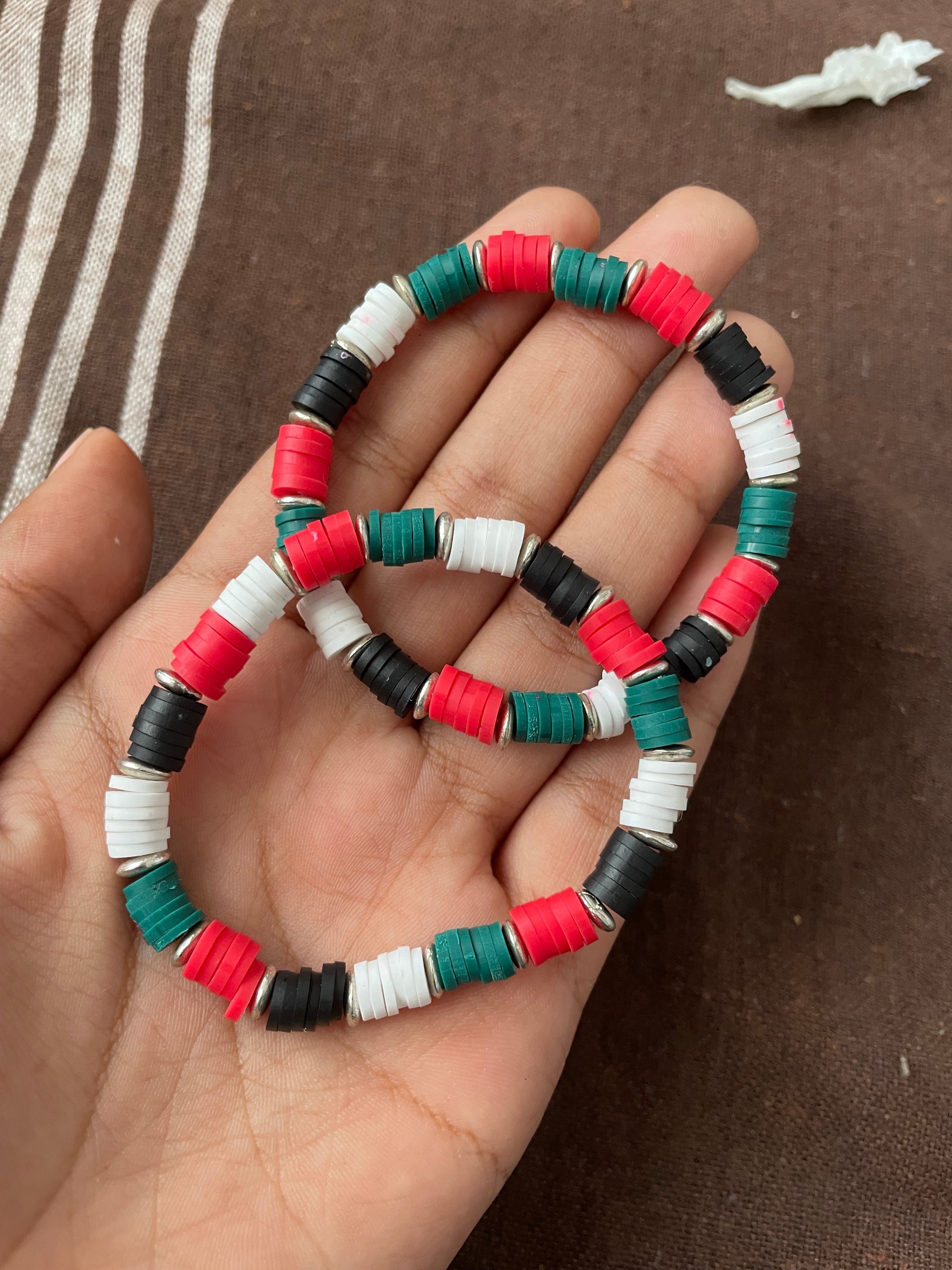 Palestine Clay Bead Bracelet