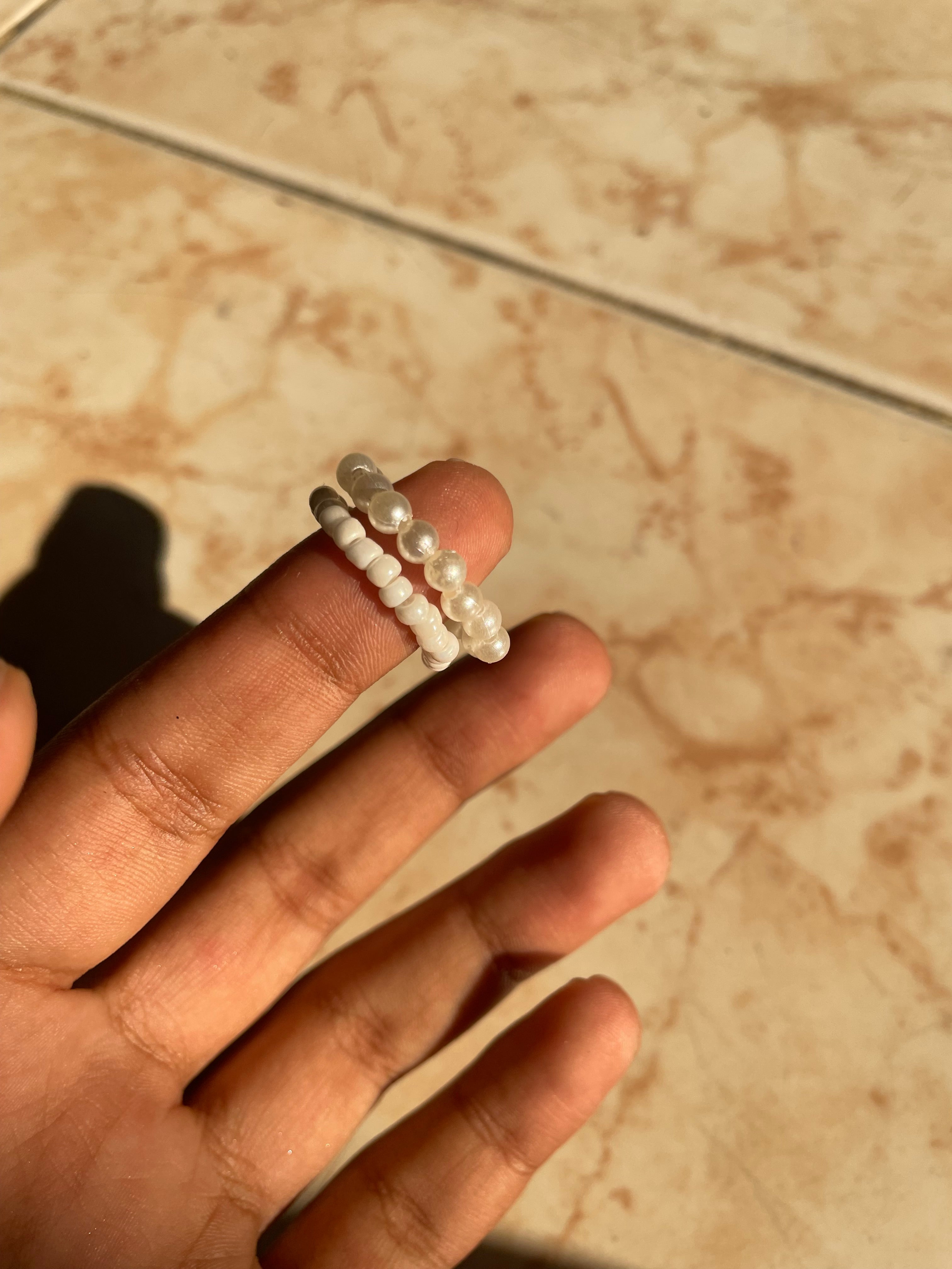 Pearl White | Ring Set