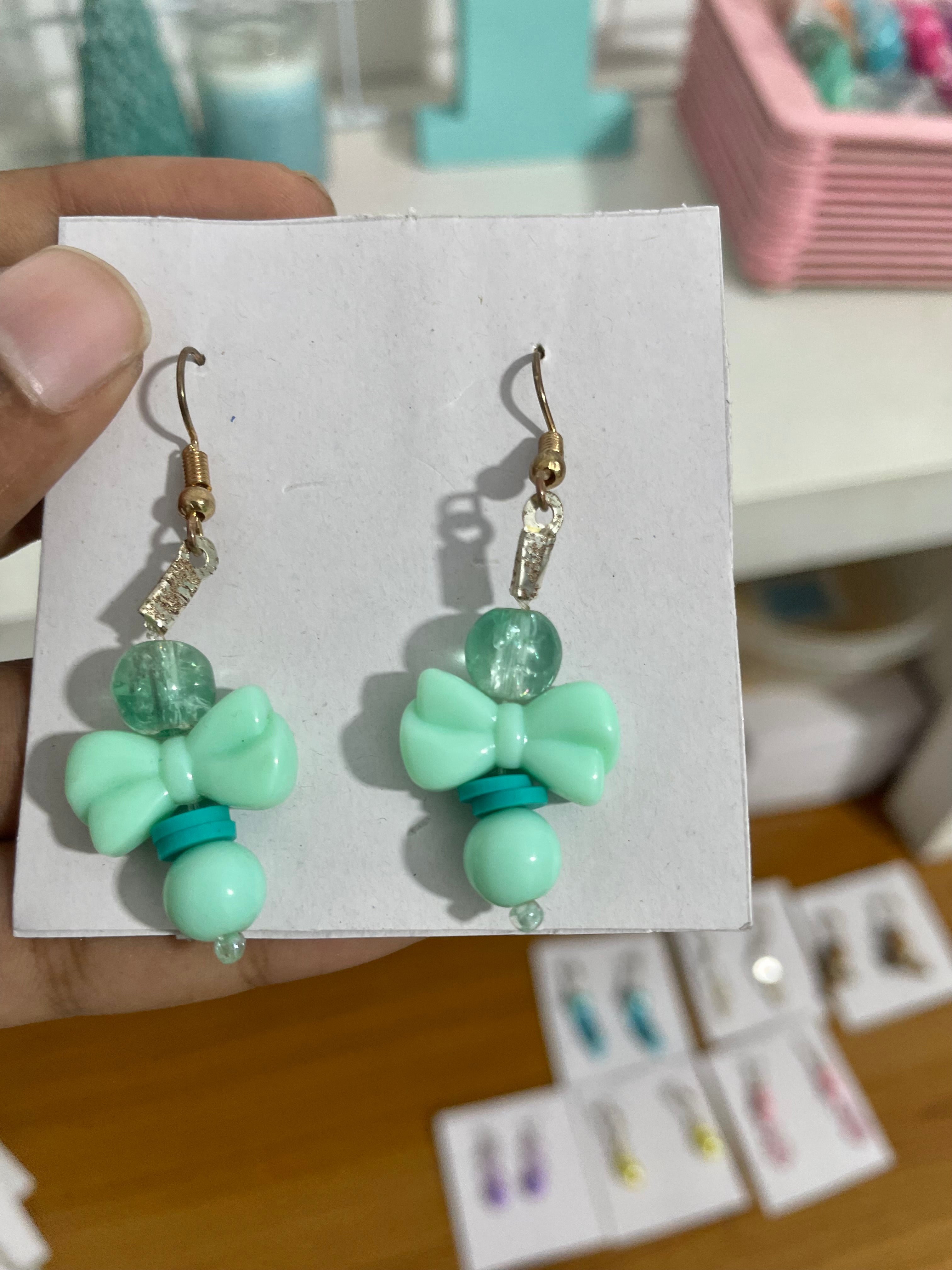 Turquoise Bow | Earrings