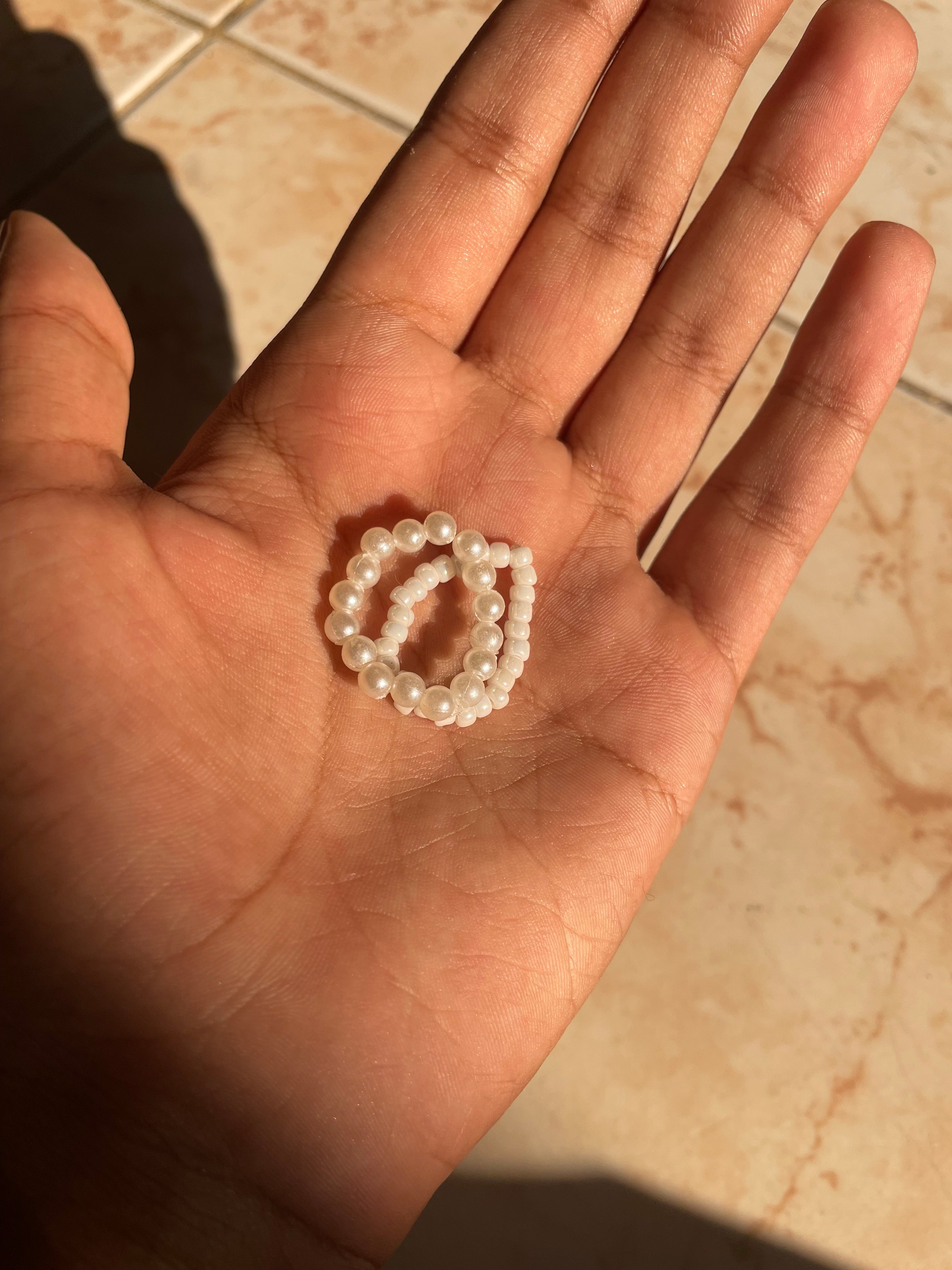 Pearl White | Ring Set