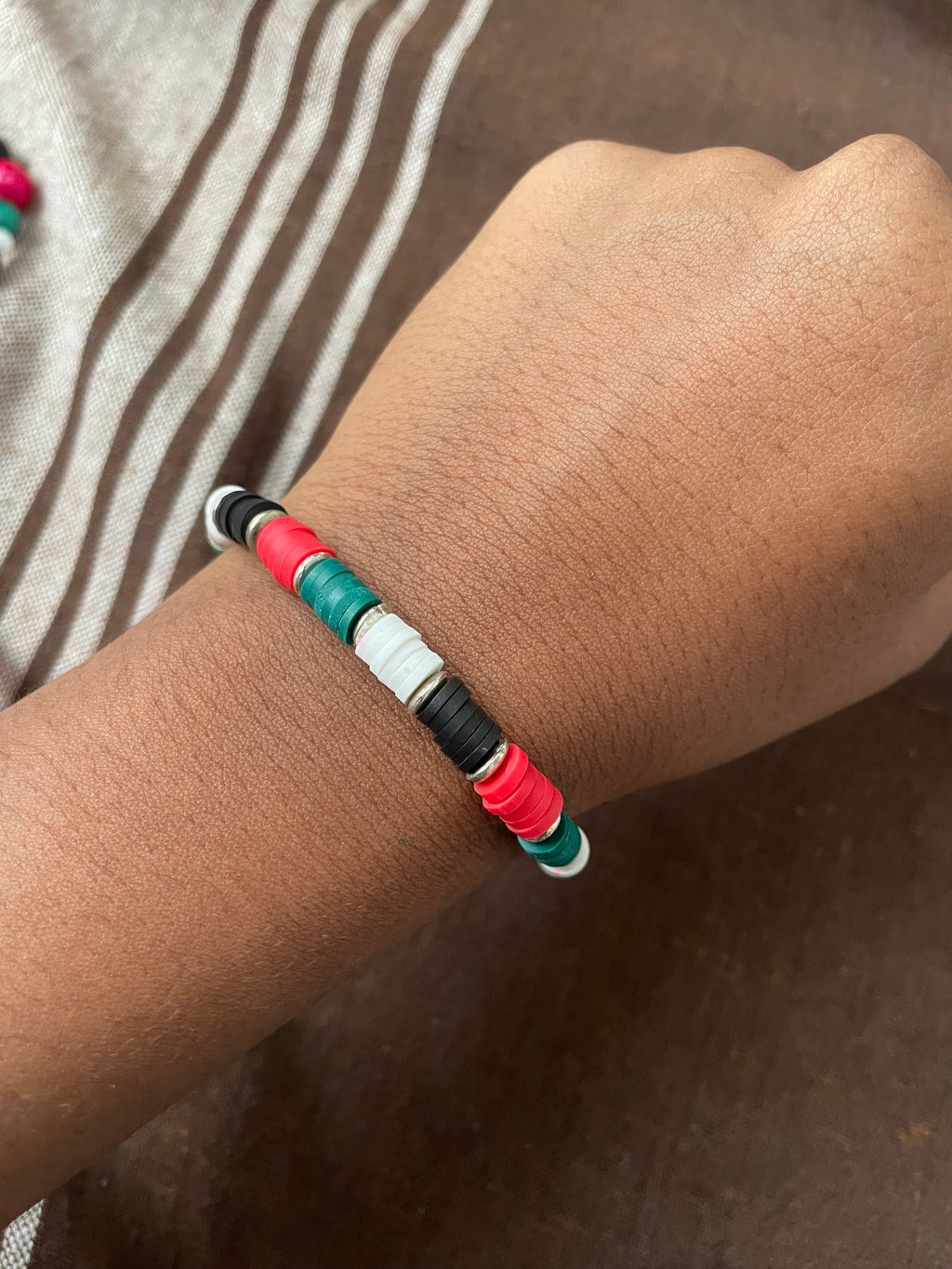 Palestine Clay Bead Bracelet