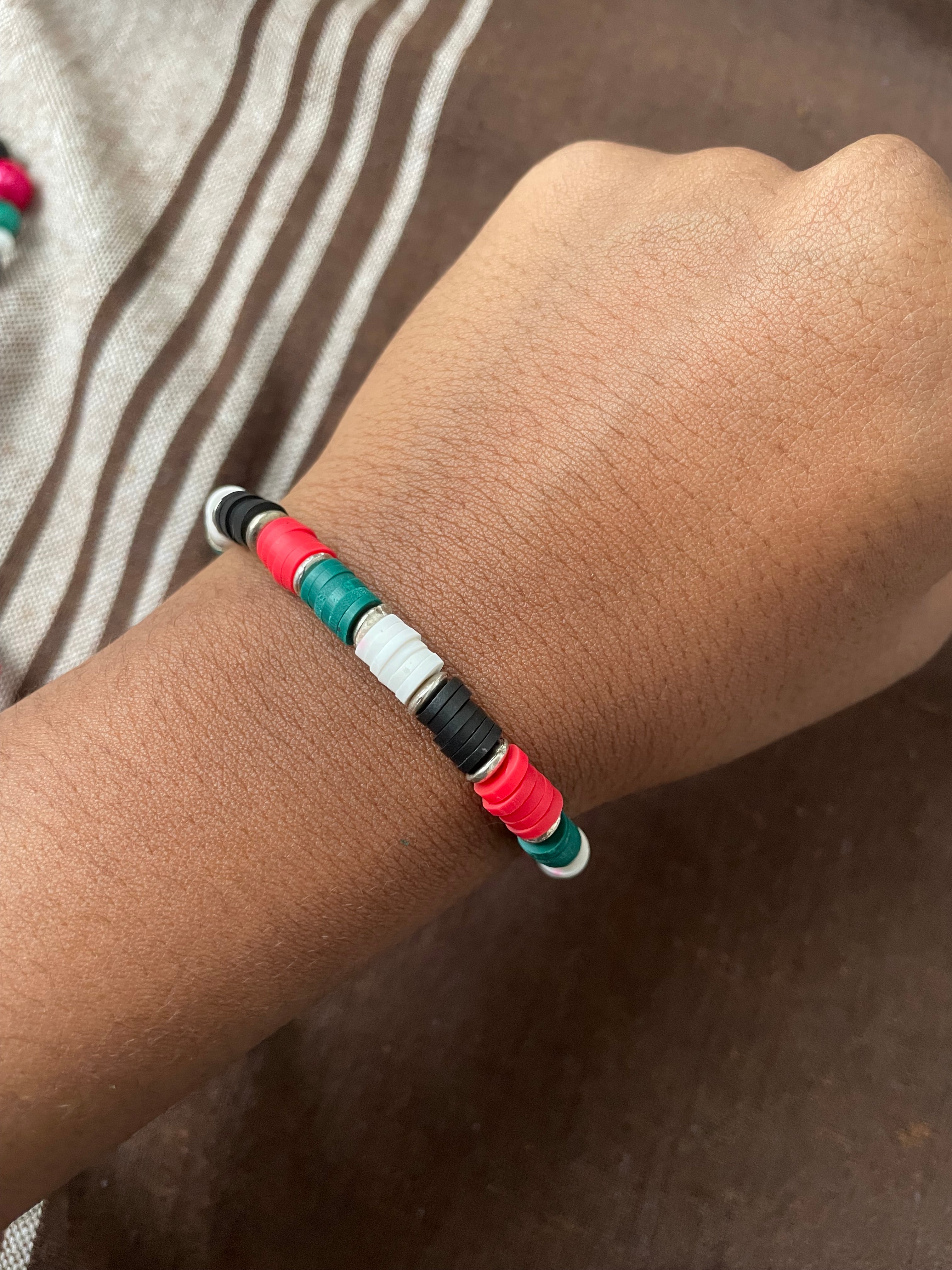 Palestine Clay Bead Bracelet