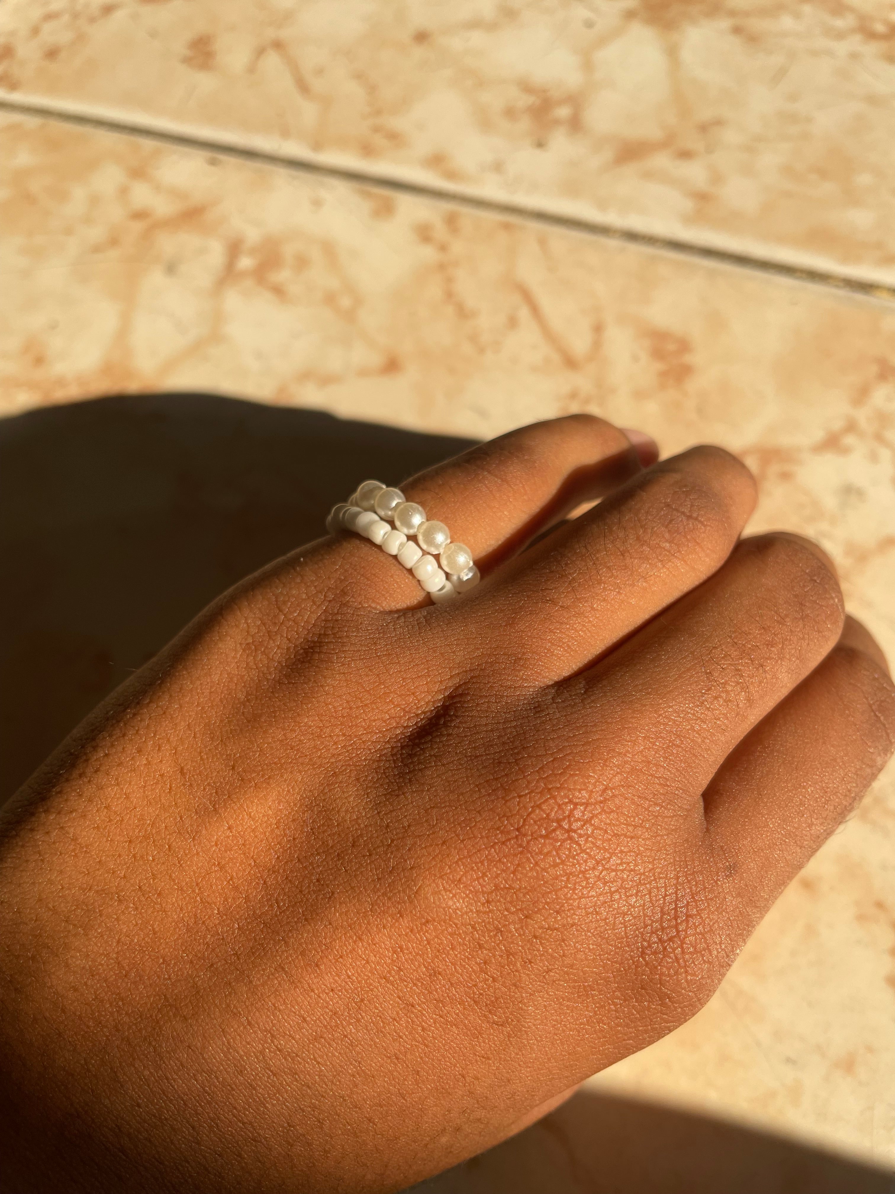 Pearl White | Ring Set