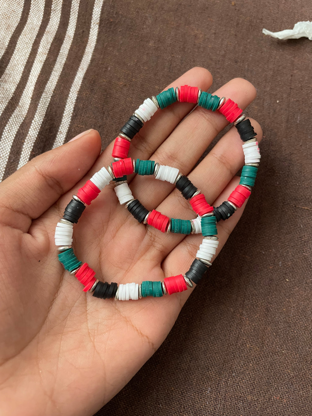Palestine Clay Bead Bracelet