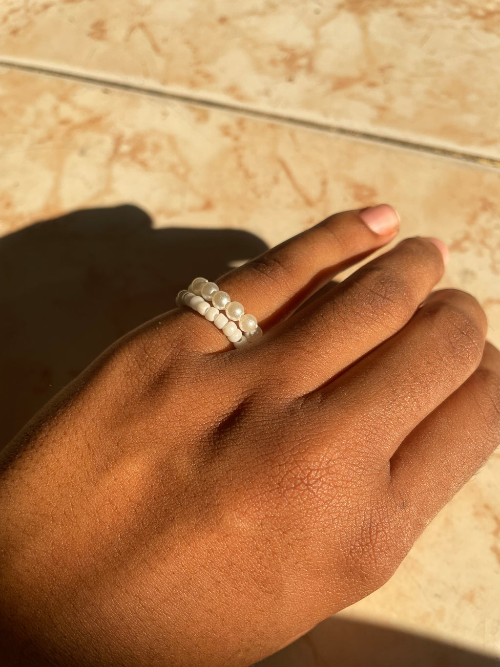 Pearl White | Ring Set